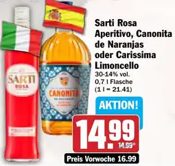 AEZ Sarti Rosa Aperitivo, Canonita de Naranjas oder Carissima Limoncello Angebot