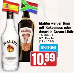 AEZ Malibu weißer Rum mit Kokosnuss oder Amarula Cream Likör Angebot