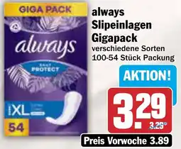AEZ always Slipeinlagen Gigapack Angebot