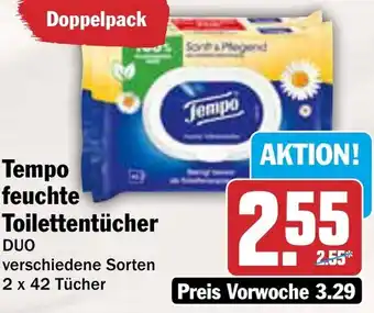 AEZ Tempo feuchte Toilettentücher Angebot