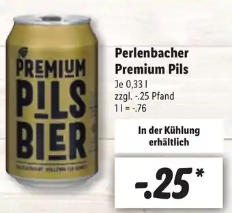 Lidl Perlenbacher Premium Pils 0,33L Angebot