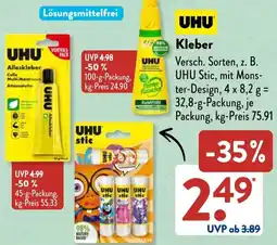 Aldi Süd UHU Kleber Angebot