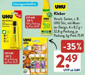 Aldi Süd UHU Kleber Angebot