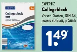 Aldi Süd EXPERTIZ Collegeblock Angebot