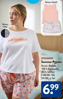 Aldi Süd UP2FASHION Sommer-Pyjama Angebot
