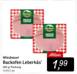 KONSUM Wiesbauer Backofen Leberkäs' Angebot