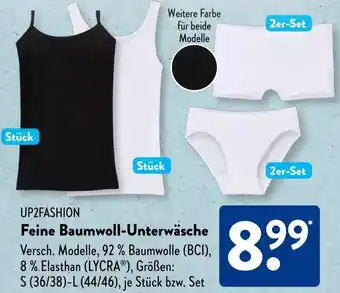 Aldi Süd UP2FASHION Feine Baumwoll-Unterwäsche Angebot