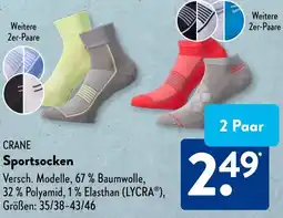 Aldi Süd CRANE Sportsocken Angebot