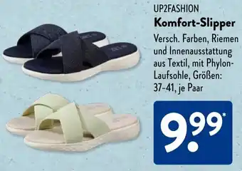 Aldi Süd UP2FASHION Komfort-Slipper Angebot