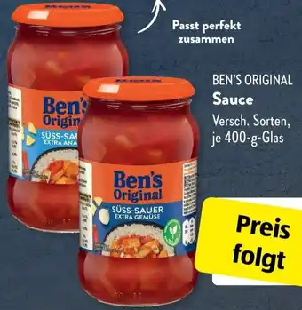 Aldi Süd BEN'S ORIGINAL Sauce Angebot