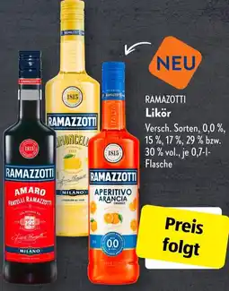 Aldi Süd RAMAZOTTI Likör Angebot