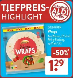 Aldi Süd GOLDÄHREN Wraps Angebot