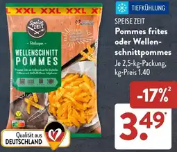 Aldi Süd SPEISE ZEIT Pommes frites oder Wellenschnittpommes Angebot