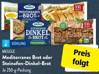 Aldi Süd MEGGLE Mediterranes Brot oder Steinofen-Dinkel-Brot Angebot