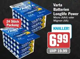 AEZ Varta Batterien Longlife Power Angebot
