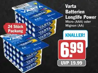AEZ Varta Batterien Longlife Power Angebot