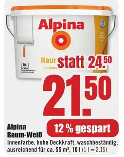 B1 Discount Baumarkt Alpina Raum-Weiß Angebot
