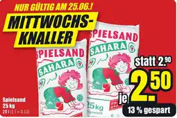 B1 Discount Baumarkt Spielsand Angebot