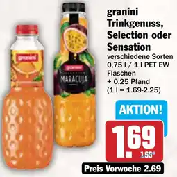 AEZ granini Trinkgenuss, Selection oder Sensation Angebot