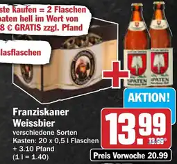 AEZ Franziskaner Weissbier Angebot