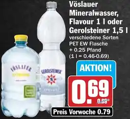AEZ Vöslauer Mineralwasser, Flavour oder Gerolsteiner Angebot