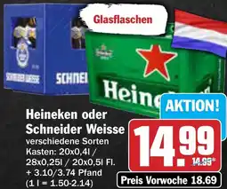 AEZ Heineken oder Schneider Weisse Angebot