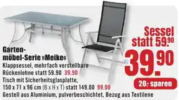 B1 Discount Baumarkt Gartenmöbel-Serie >>Meike<< Angebot