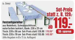 B1 Discount Baumarkt Festzeltgarnitur Angebot