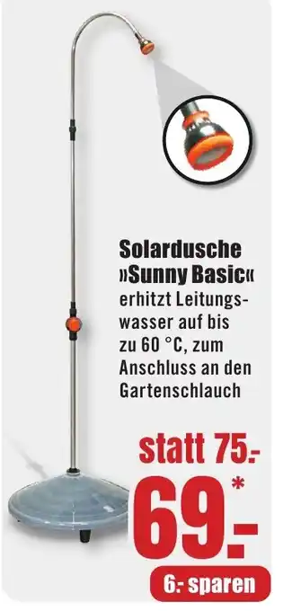 B1 Discount Baumarkt Solardusche >>Sunny Basic<< Angebot