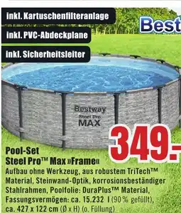 B1 Discount Baumarkt Bestway Pool-Set Steel Pro Max >>Frame<< Angebot