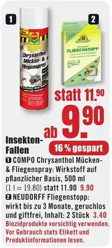 B1 Discount Baumarkt Insekten- Fallen Angebot