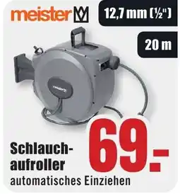B1 Discount Baumarkt meister Schlauchaufroller Angebot