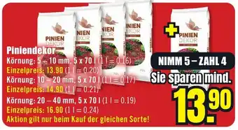 B1 Discount Baumarkt Piniendekor Angebot