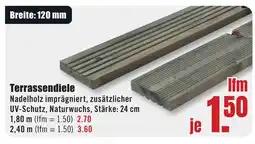 B1 Discount Baumarkt Terrassendiele Angebot