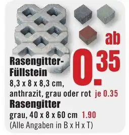 B1 Discount Baumarkt Rasengitter- Füllstein Angebot