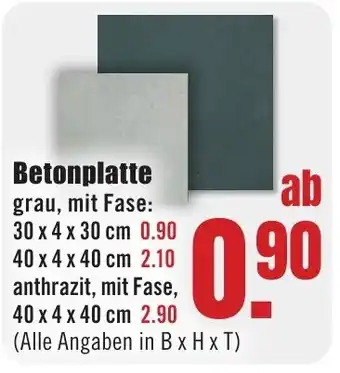 B1 Discount Baumarkt Betonplatte Angebot