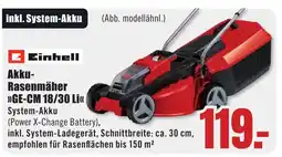 B1 Discount Baumarkt Einhell Akku- Rasenmäher >>GE-CM 18/30 Li<< Angebot