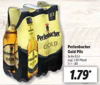 Lidl Perlenbacher Gold Pils 6x0,5L Angebot