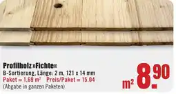 B1 Discount Baumarkt Profilholz »>Fichte<< Angebot