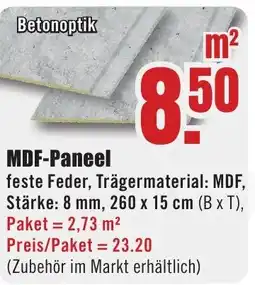 B1 Discount Baumarkt MDF-Paneel Angebot
