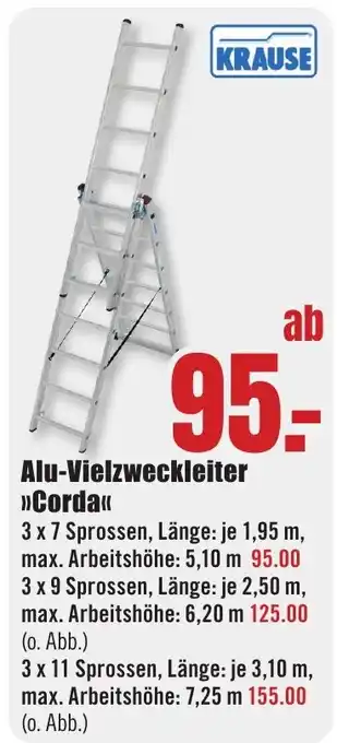 B1 Discount Baumarkt KRAUSE Alu-Vielzweckleiter Angebot