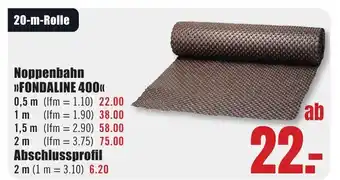 B1 Discount Baumarkt Noppenbahn >>FONDALINE 400<< Angebot
