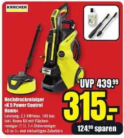 B1 Discount Baumarkt KÄRCHER Hochdruckreiniger >>K 5 Power Control Home<< Angebot