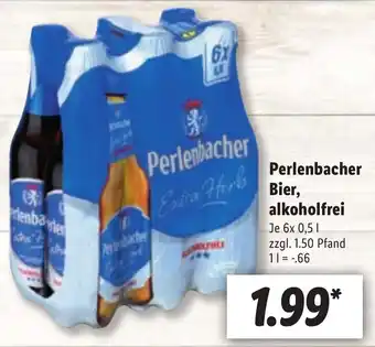 Lidl Perlenbacher Bier, alkoholfrei 6x0,5L Angebot