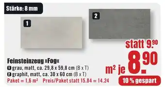 B1 Discount Baumarkt Feinsteinzeug >>Fog<< Angebot