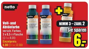 B1 Discount Baumarkt netto Voll-und Abtönfarbe Angebot