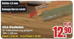 B1 Discount Baumarkt Click-Vinylboden Angebot