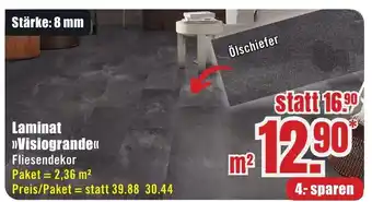 B1 Discount Baumarkt Laminat >>Visiogrande<< Angebot