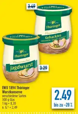 diska EWU 1894 Thüringer Wurstkonserve Angebot