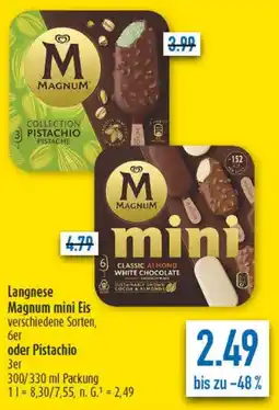 diska Langnese Magnum mini Eis Angebot